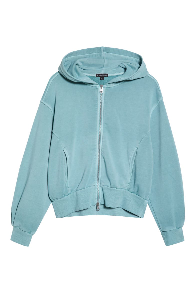 Fade Out Full Zip Hoodie, Alternate, color, WASHED TEAL SEA