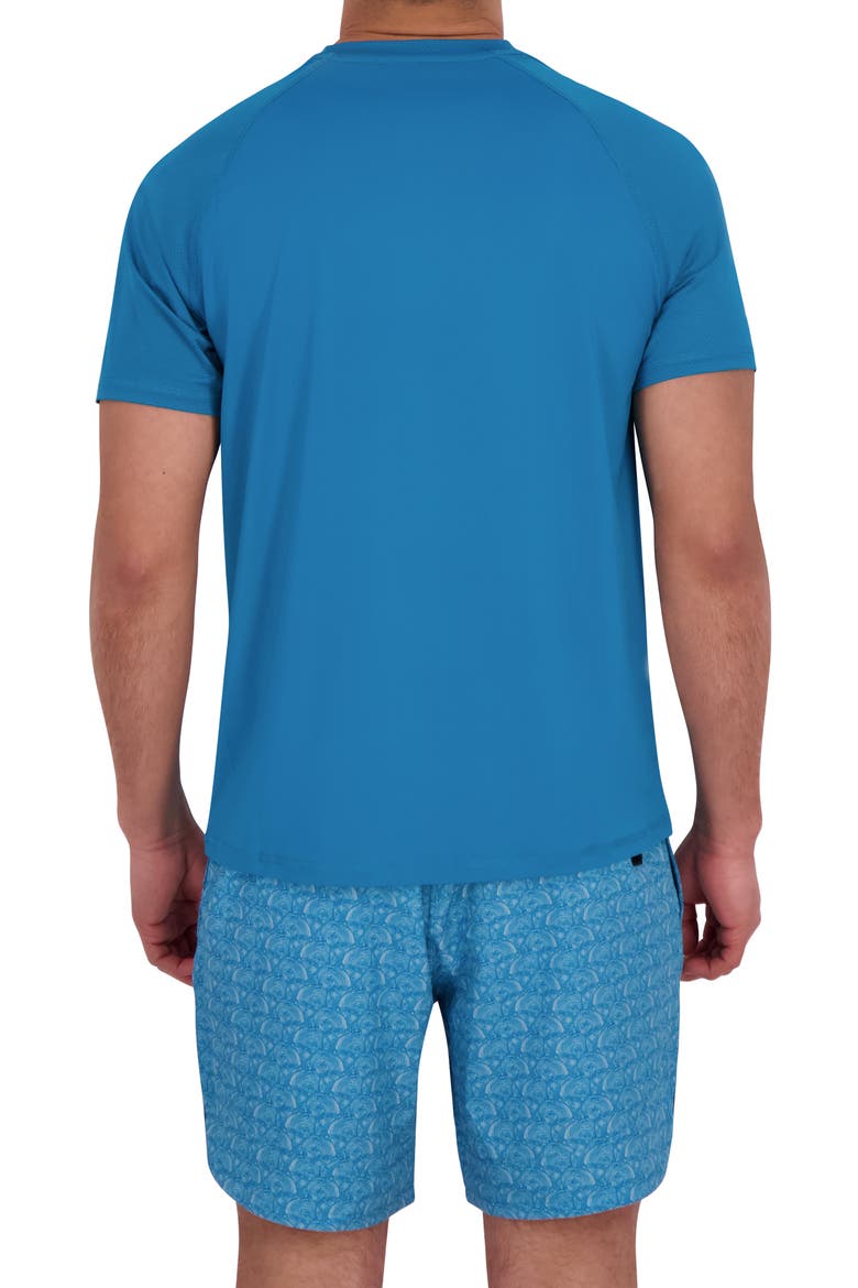 Short Sleeve Tech Waffle Rashguard, Alternate, color, SWELL