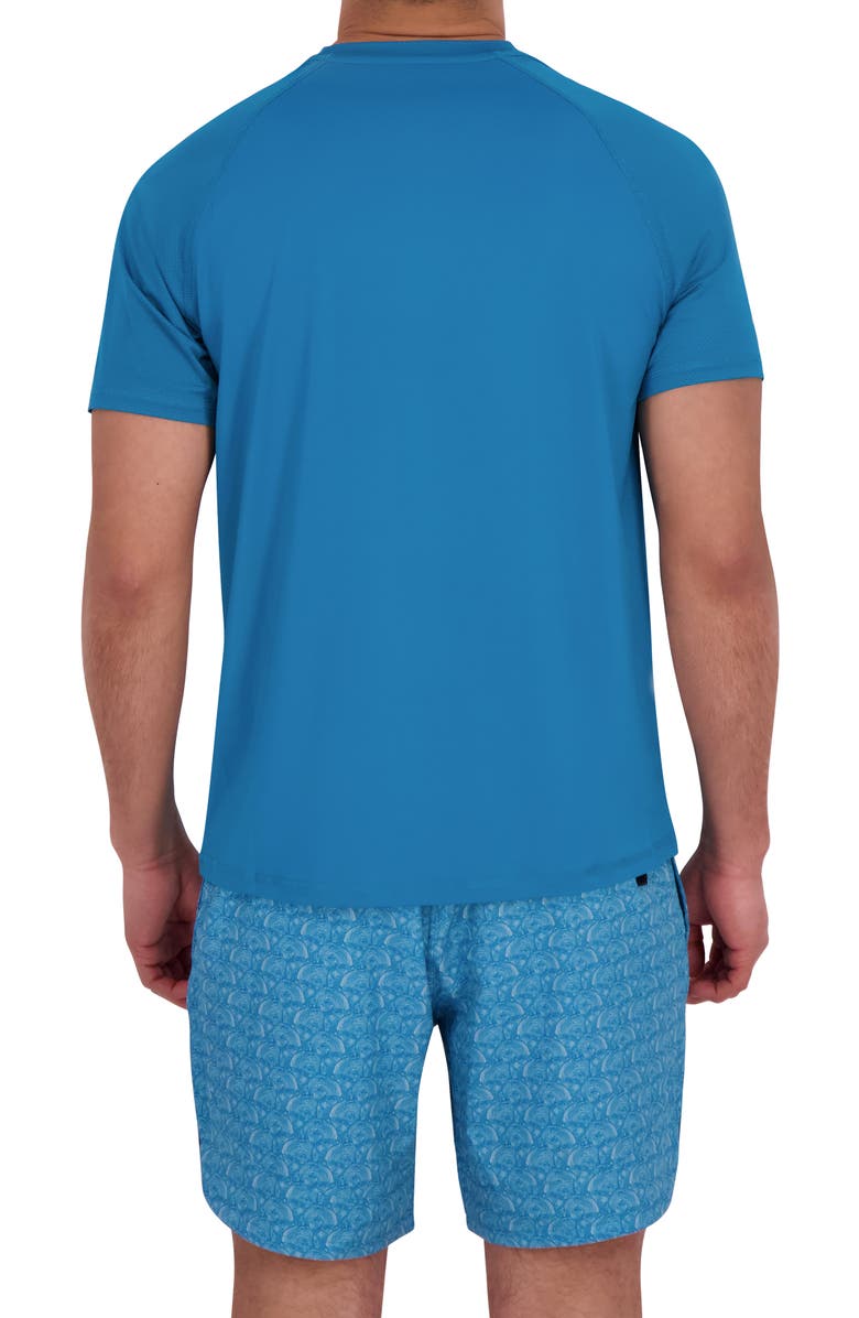 Spyder Short Sleeve Tech Waffle Rashguard, Alternate, color, Swell