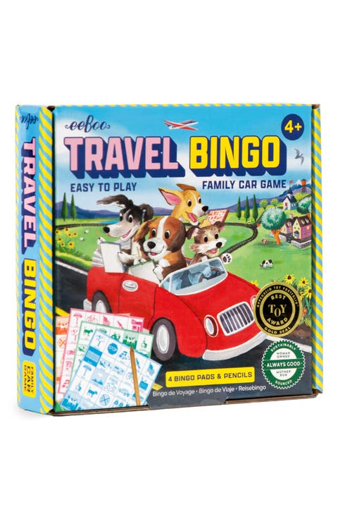 Kids' Travel Bingo Game Set