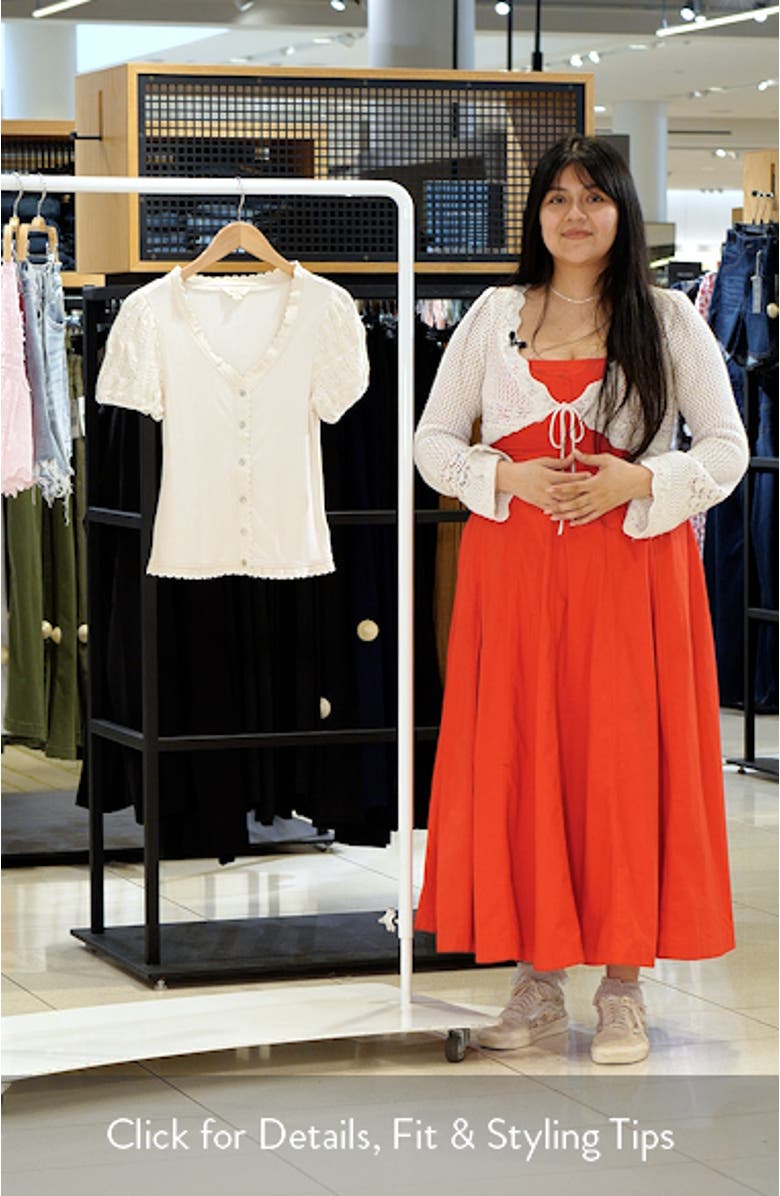 Rib Knit Short Sleeve Button-Up Shirt, sales video thumbnail