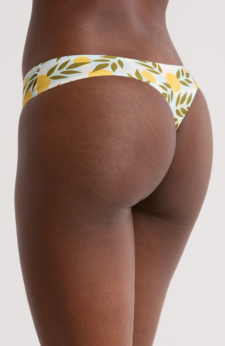 MeUndies Dreamseam Thong, Alternate, color, Summer Oranges