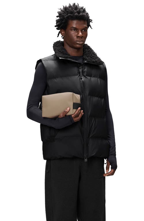 Rains Small Waterproof Toiletry Bag In Nude