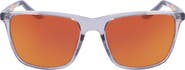 Nike State 55mm Mirrored Square Sunglasses