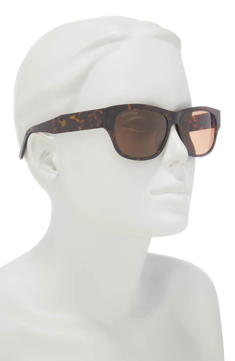 Balenciaga 57mm Square Sunglasses, Alternate, color,