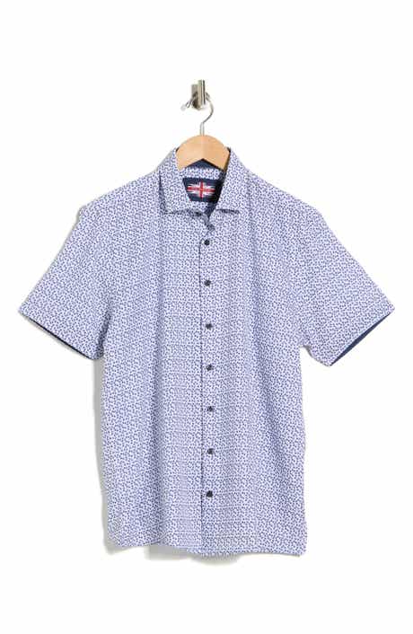 SOUL OF LONDON Microfiber Short Sleeve Sport Shirt