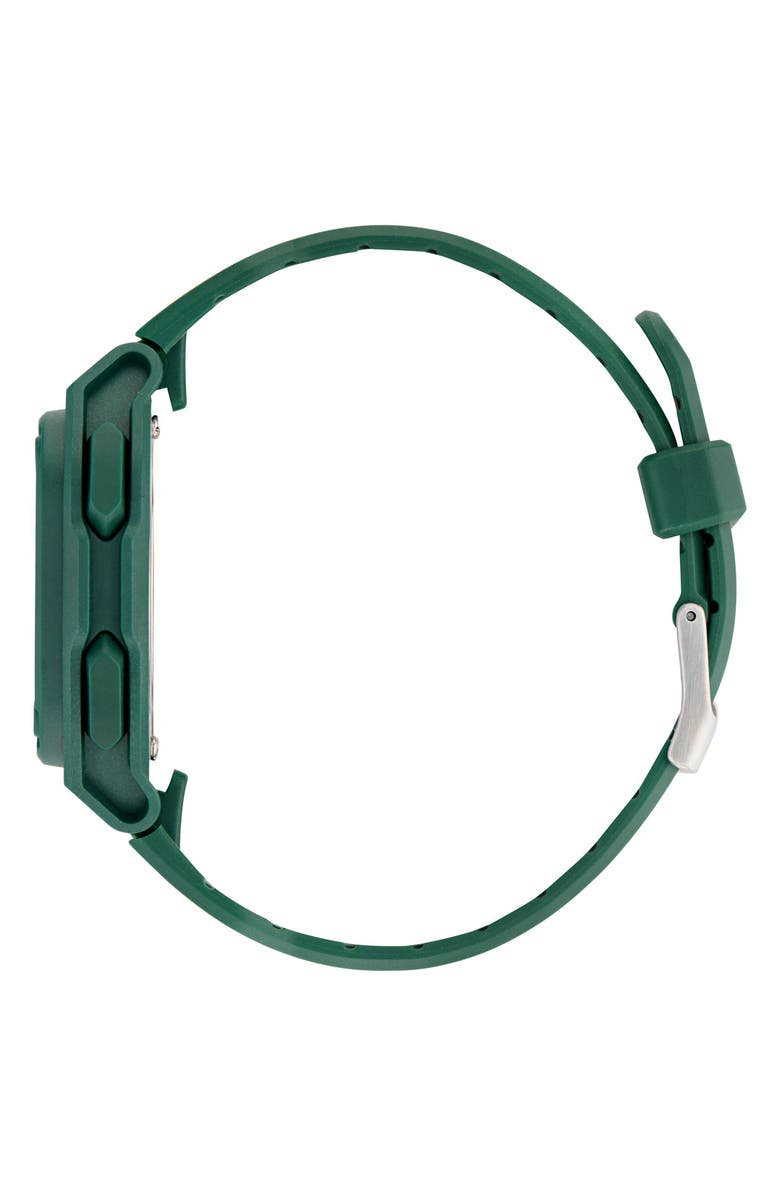 adidas City Tech 4 Silicone Strap Watch, 42mm, Alternate, color, Green