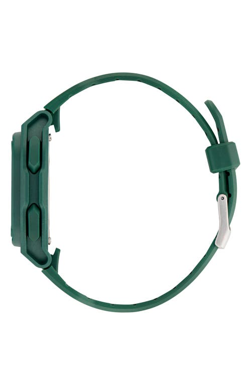 Adidas Originals Adidas City Tech 4 Silicone Strap Watch, 42mm In Green