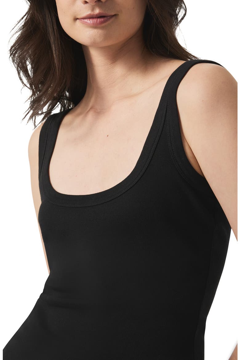 Faye Scoop Neck Tank, Alternate, color, BLACK