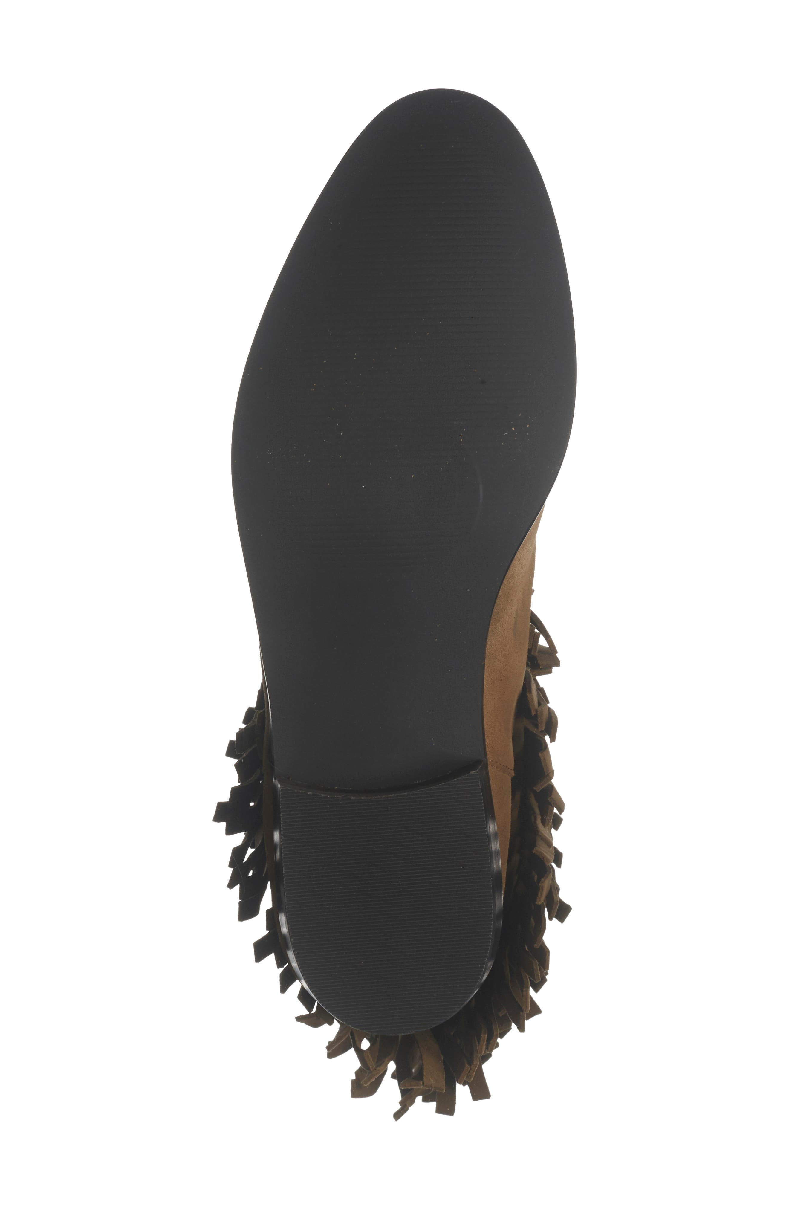 Steve Madden Spur Fringe Boot, Alternate, color, Taupe Suede
