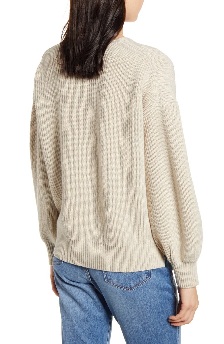 Madewell Thornton Balloon Sleeve Sweater, Alternate, color,