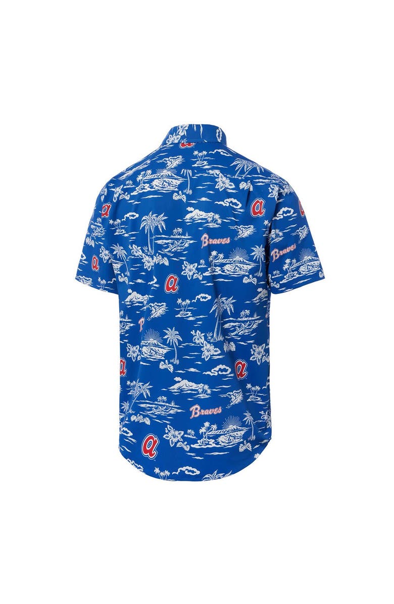 Reyn Spooner Men's Reyn Spooner Royal Atlanta Braves Cooperstown Collection Kekai Button-Down Shirt, Alternate, color, 