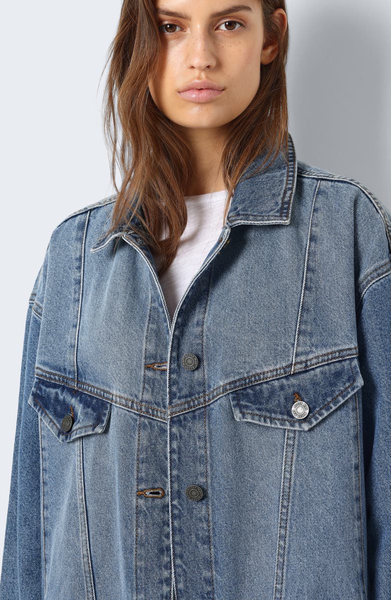 Noisy may Casie Oversize Denim Jacket, Alternate, color,