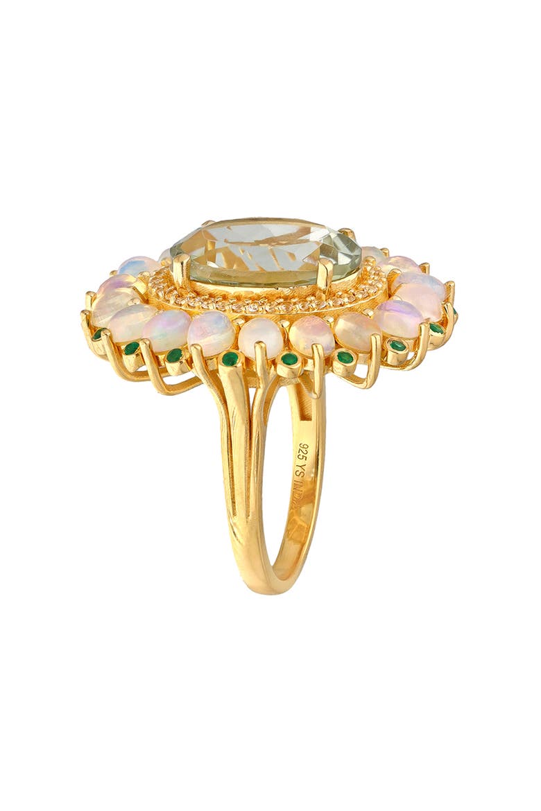 Prasiolite Quartz Ring, Alternate, color, OLIVE