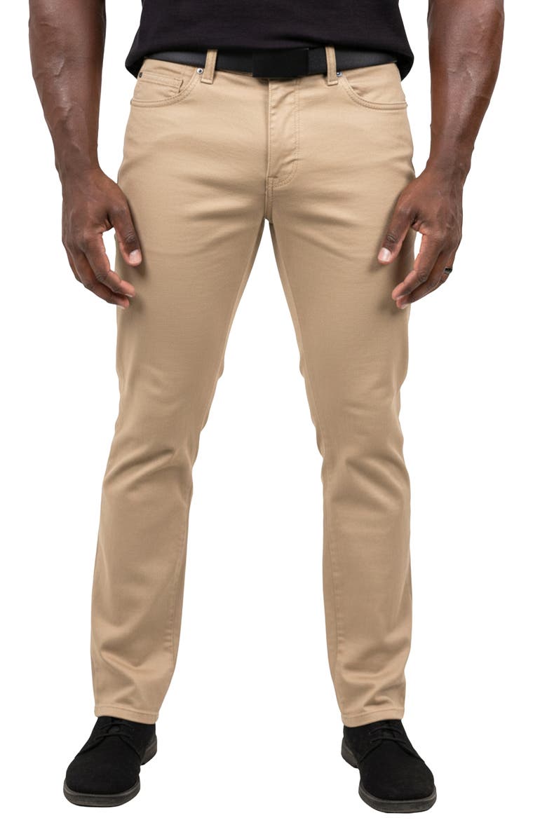 Marthyr001 Brown Slim Stretch 5-Pocket Pants, Main, color, BROWN
