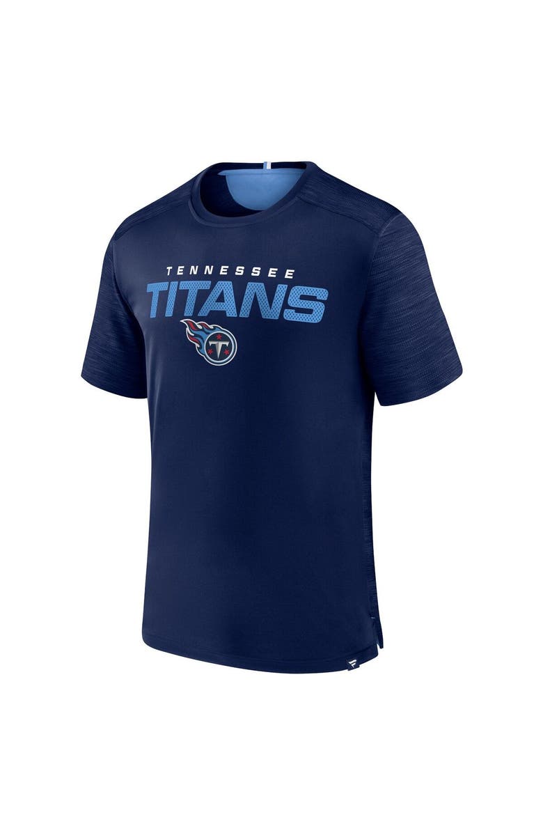 FANATICS Men's Fanatics Branded Navy Tennessee Titans Defender Evo T-Shirt, Alternate, color, Navy