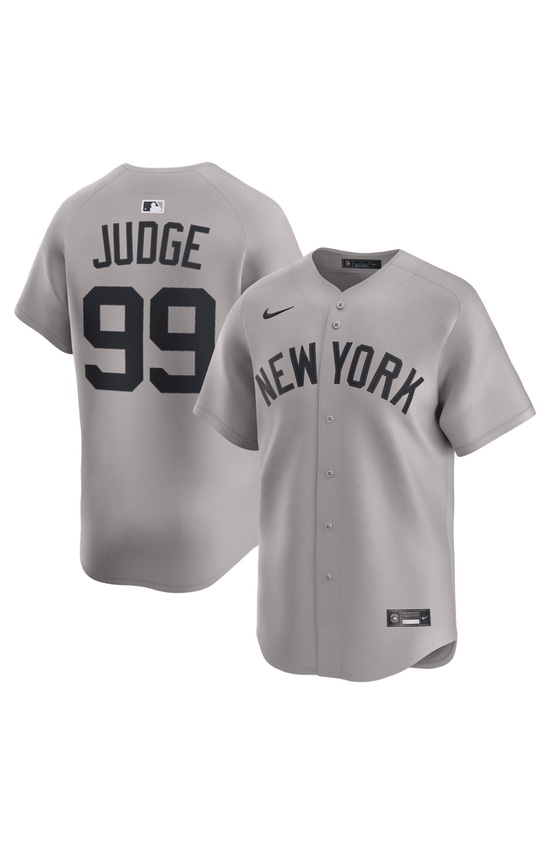 Nike Men's Nike Aaron Judge Gray New York Yankees Road Limited Player Jersey, Main, color, Gray