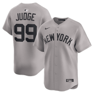Nike Men's Nike Aaron Judge Gray New York Yankees Road Limited Player Jersey