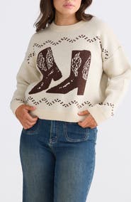 Talisman the Label Boot Jive Intarsia Sweater