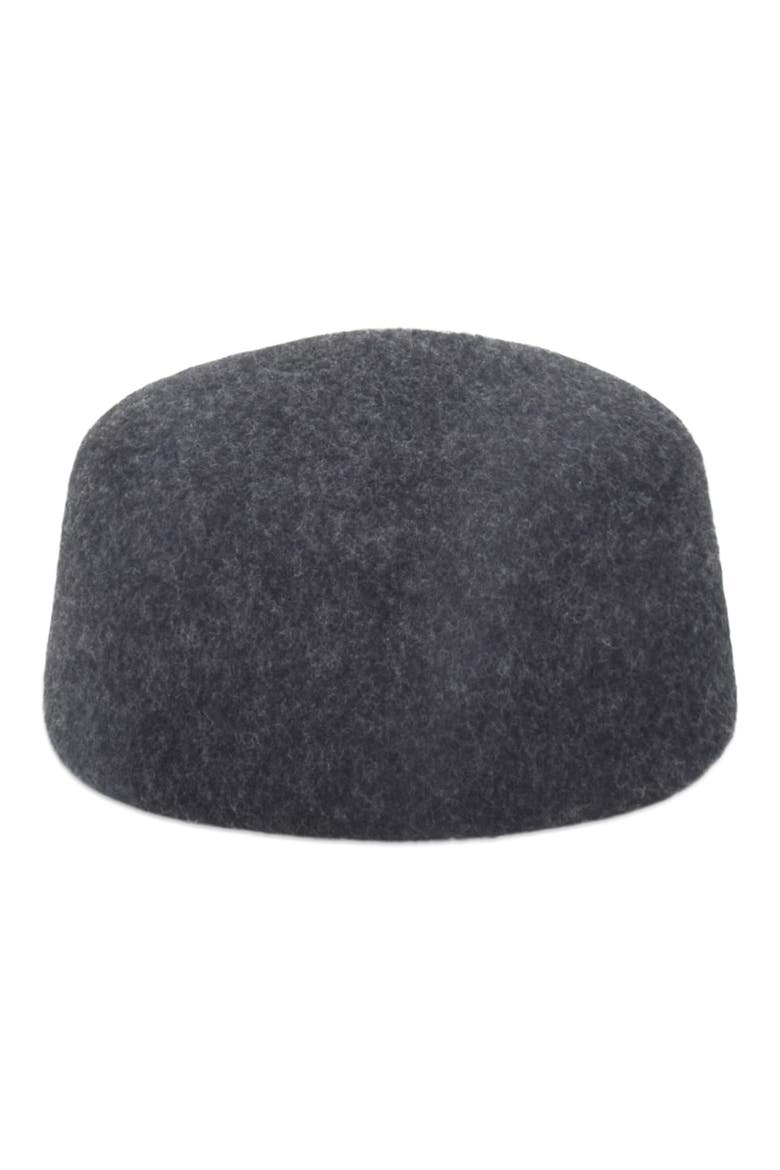 Lauren Wool Felt Pillbox Hat, Alternate, color, CHARCOAL MELANGE