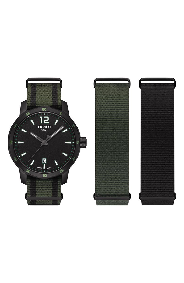 Tissot Men's Quickster NATO Strap Watch, 40mm, Main, color, 