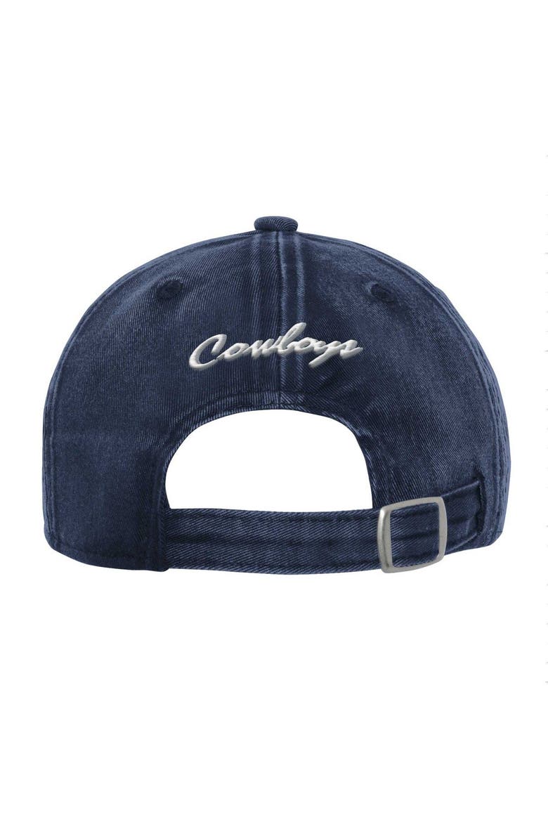 Youth Navy Dallas Cowboys Mineral Wash Slouch Adjustable Hat, Alternate, color, Navy