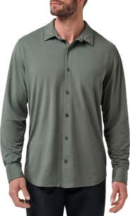 TravisMathew The Heather Knit Button-Up Shirt