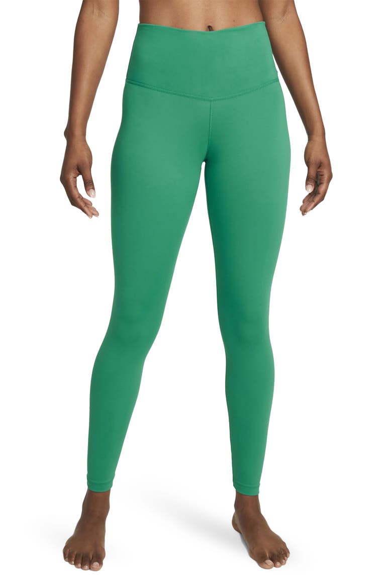 Yoga Dri-FIT High Rise 7/8 Tights, Main, color, NEPTUNE GREEN/ IRON GREY