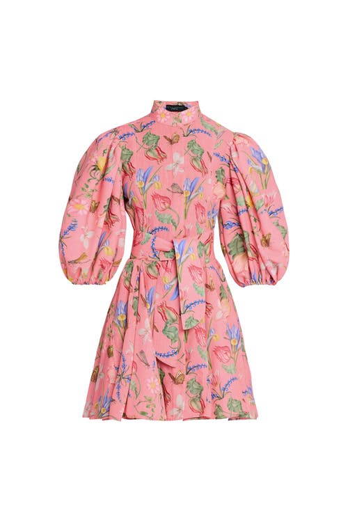 NO PISE LA GRAMA Bromelia Mini Dress in Tulipan Coral Print  product