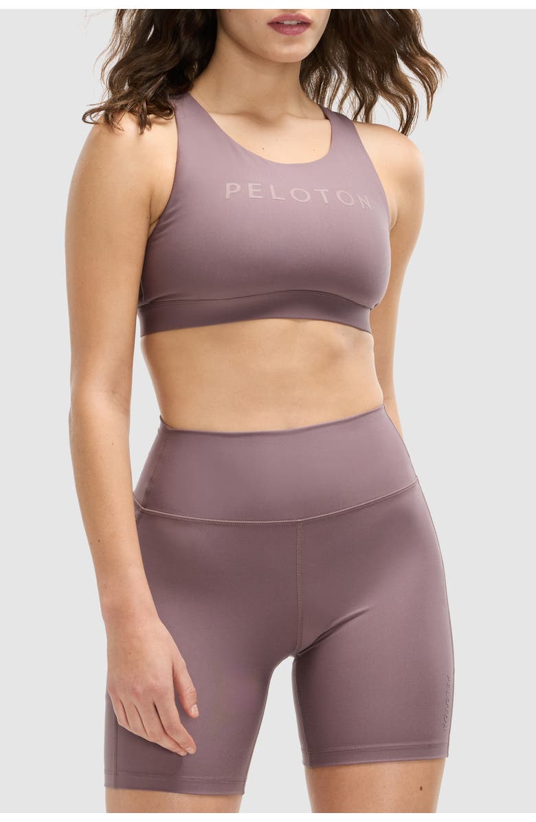 Peloton Cadent Mid Neck V Strap Bra, Main, color, Sparrow