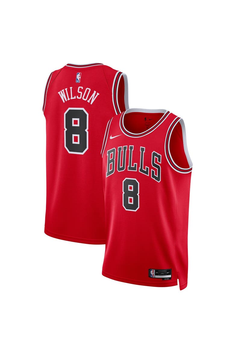 Unisex Nike Caleb Wilson Red Chicago Bulls 2026 NBA Draft Swingman Jersey - Icon Edition, Main, color, Red