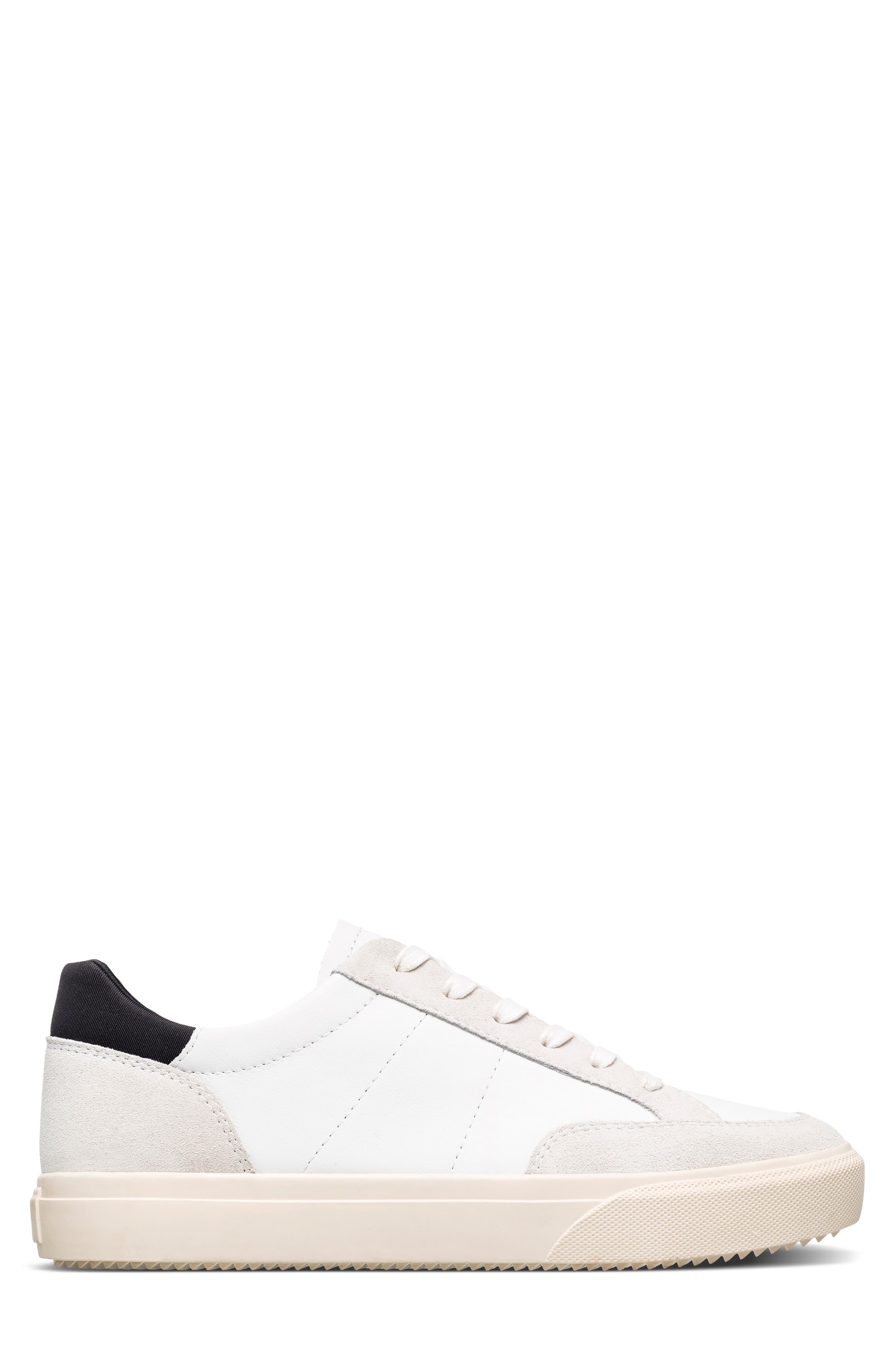 CLAE Monroe VP Low Top Sneaker, Alternate, color, White Leather Black