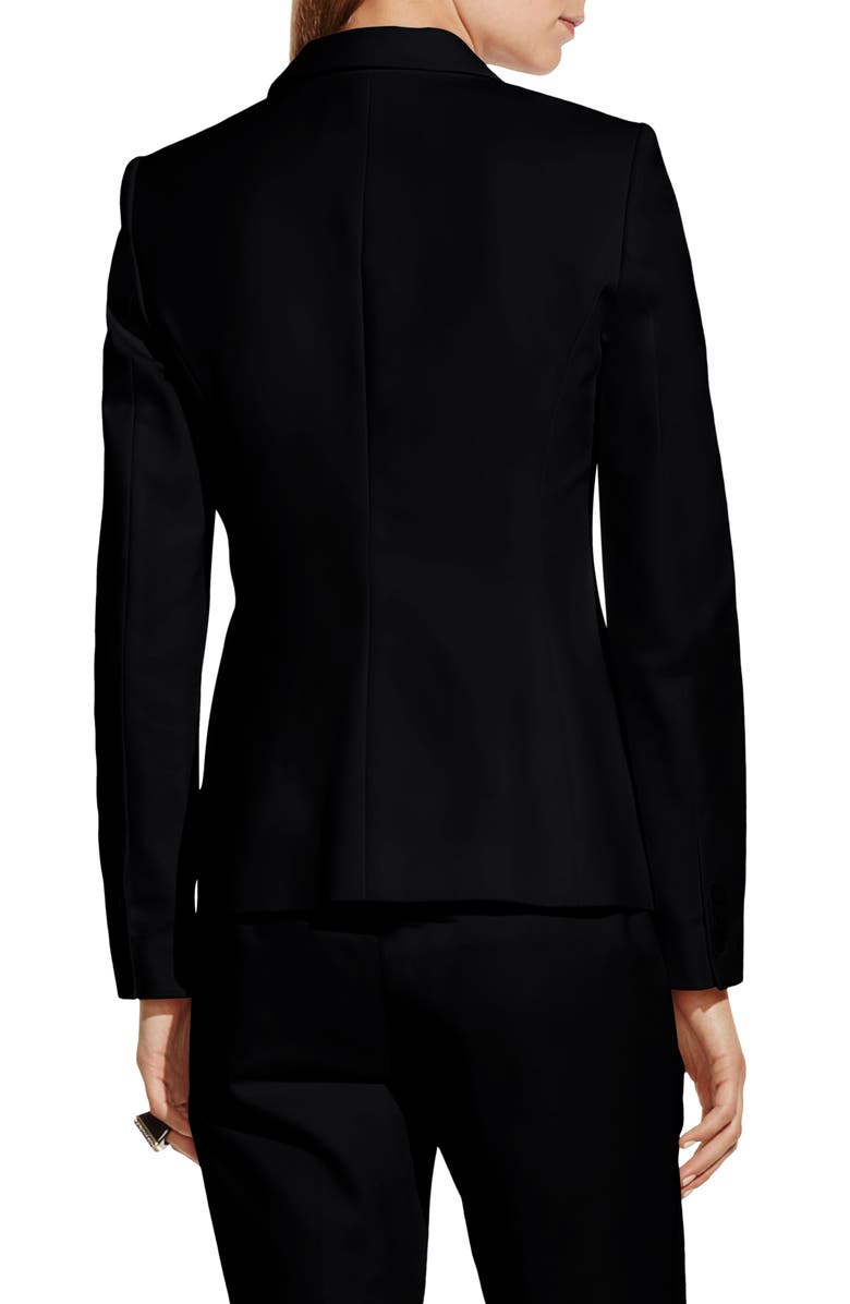 Vince Camuto Stretch Cotton One-Button Blazer, Alternate, color,