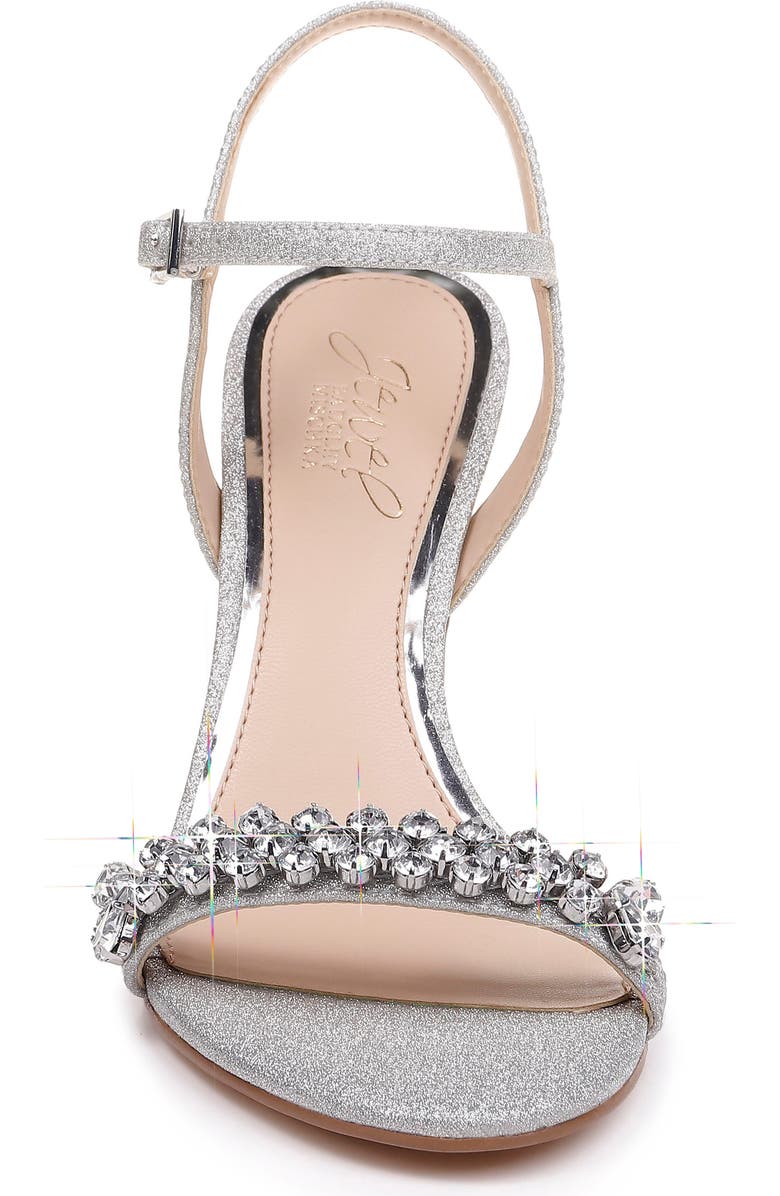 Jewel Badgley Mischka Stefanie Embellished Sandal, Alternate, color,