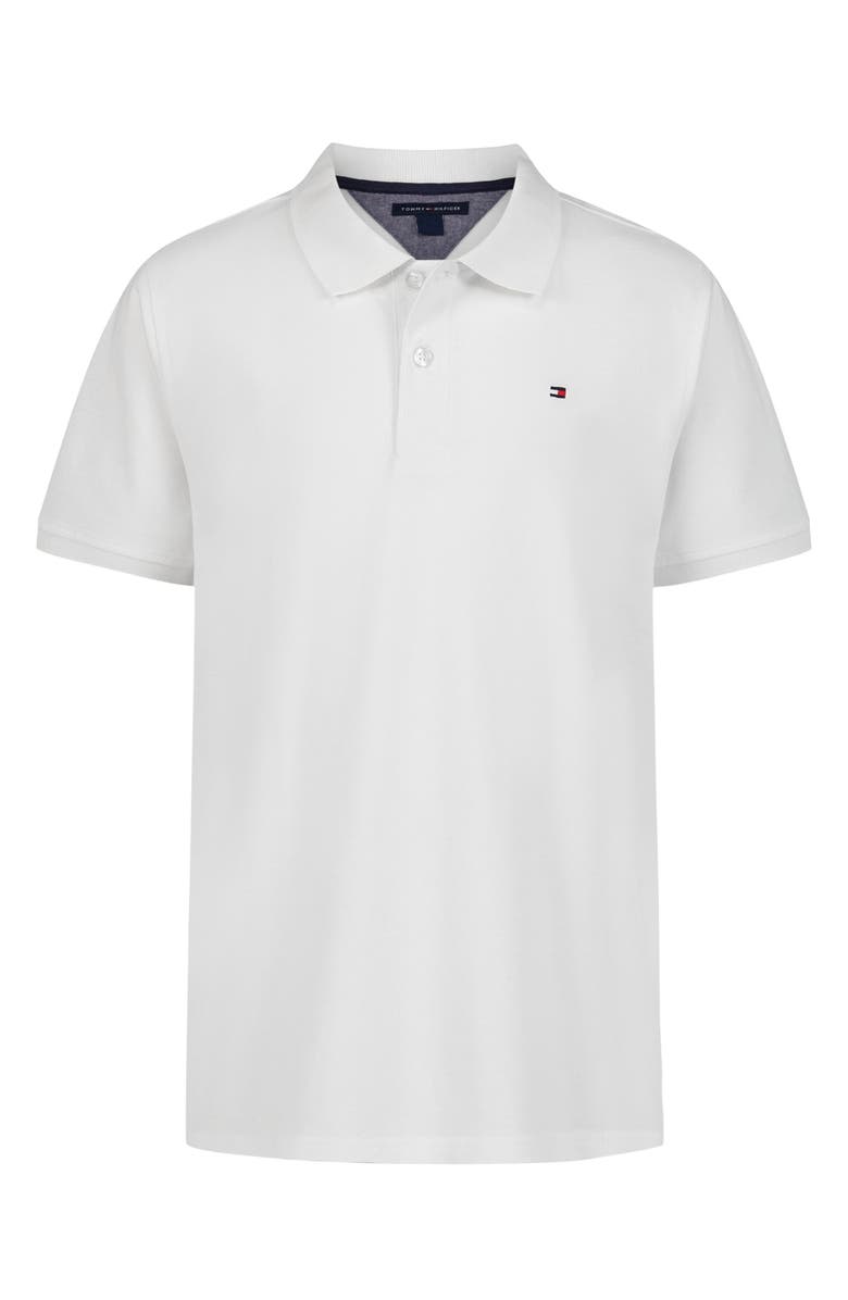 Tommy Hilfiger Kids' Ivy Cotton Knit Polo, Main, color, Bright White