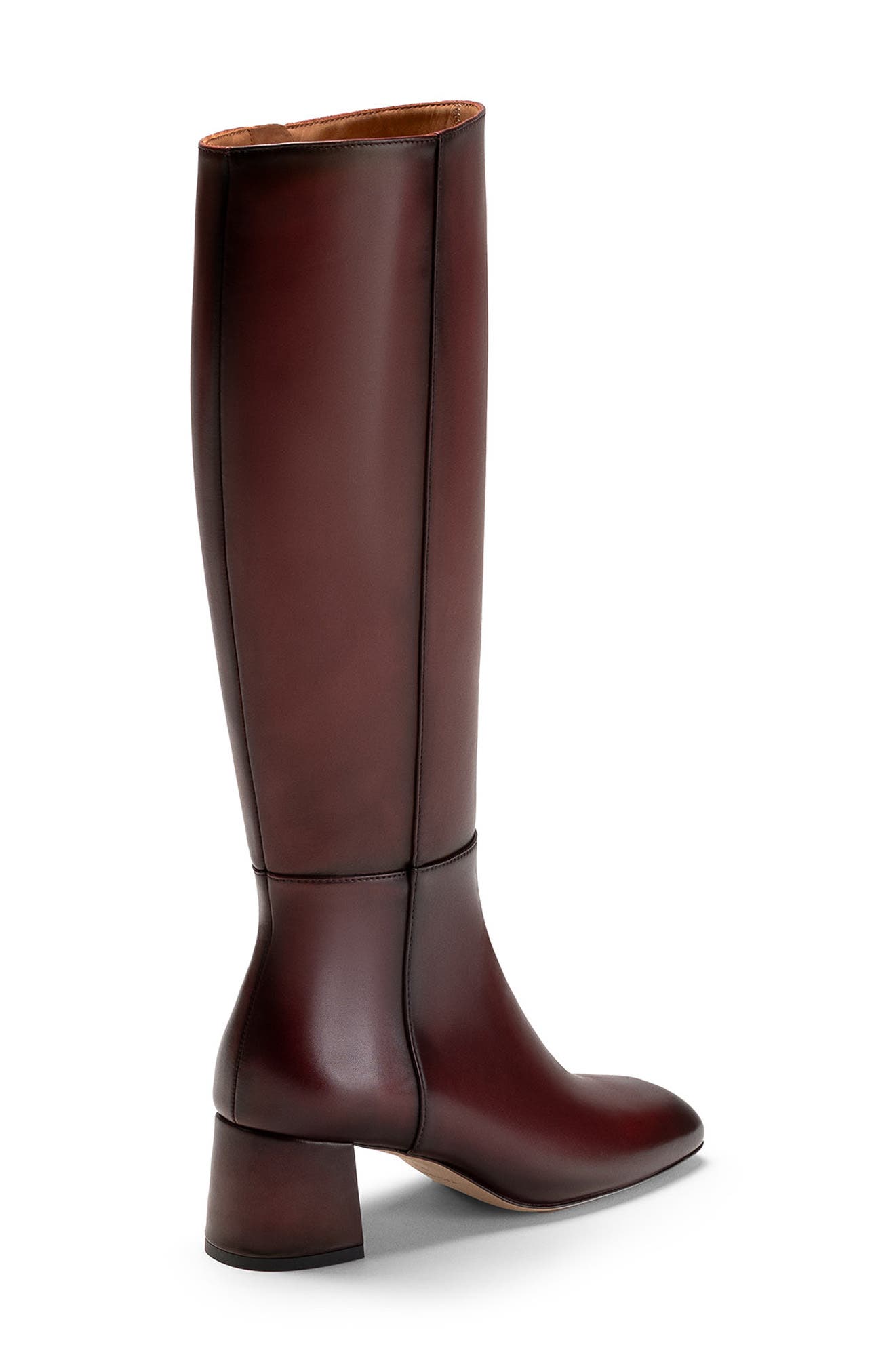 Elayne Knee High Rider Boot, Alternate, color, BORDEAUX