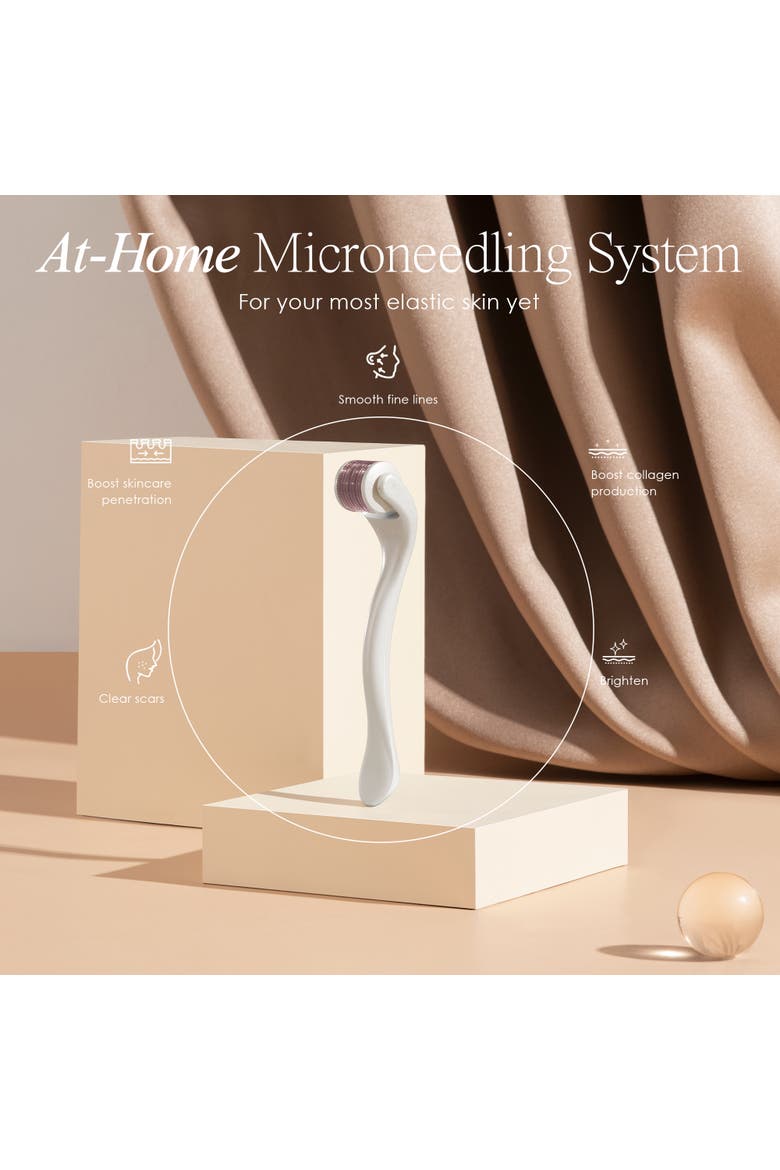 The Derma Roller 540 Titanium Microneedle Facial Tool, Alternate, color, White