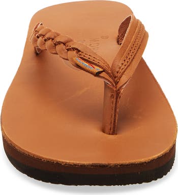 Rainbow® Rainbow 'Flirty' Braided Leather Flip Flop (Women