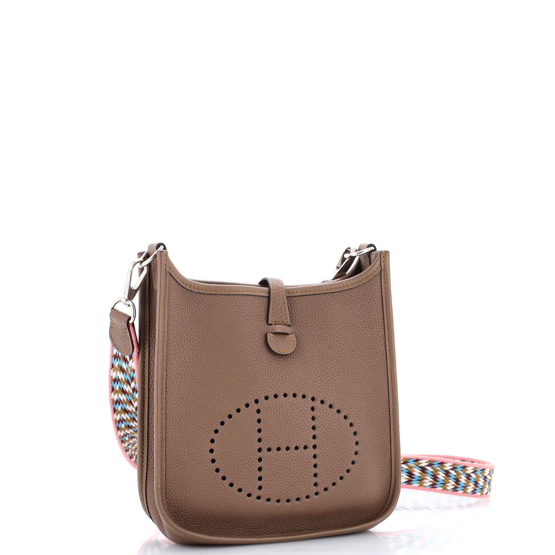 Pre-Owned Hermes Evelyne Bag Gen III Maurice TPM, Alternate, color, Beige De Weimar