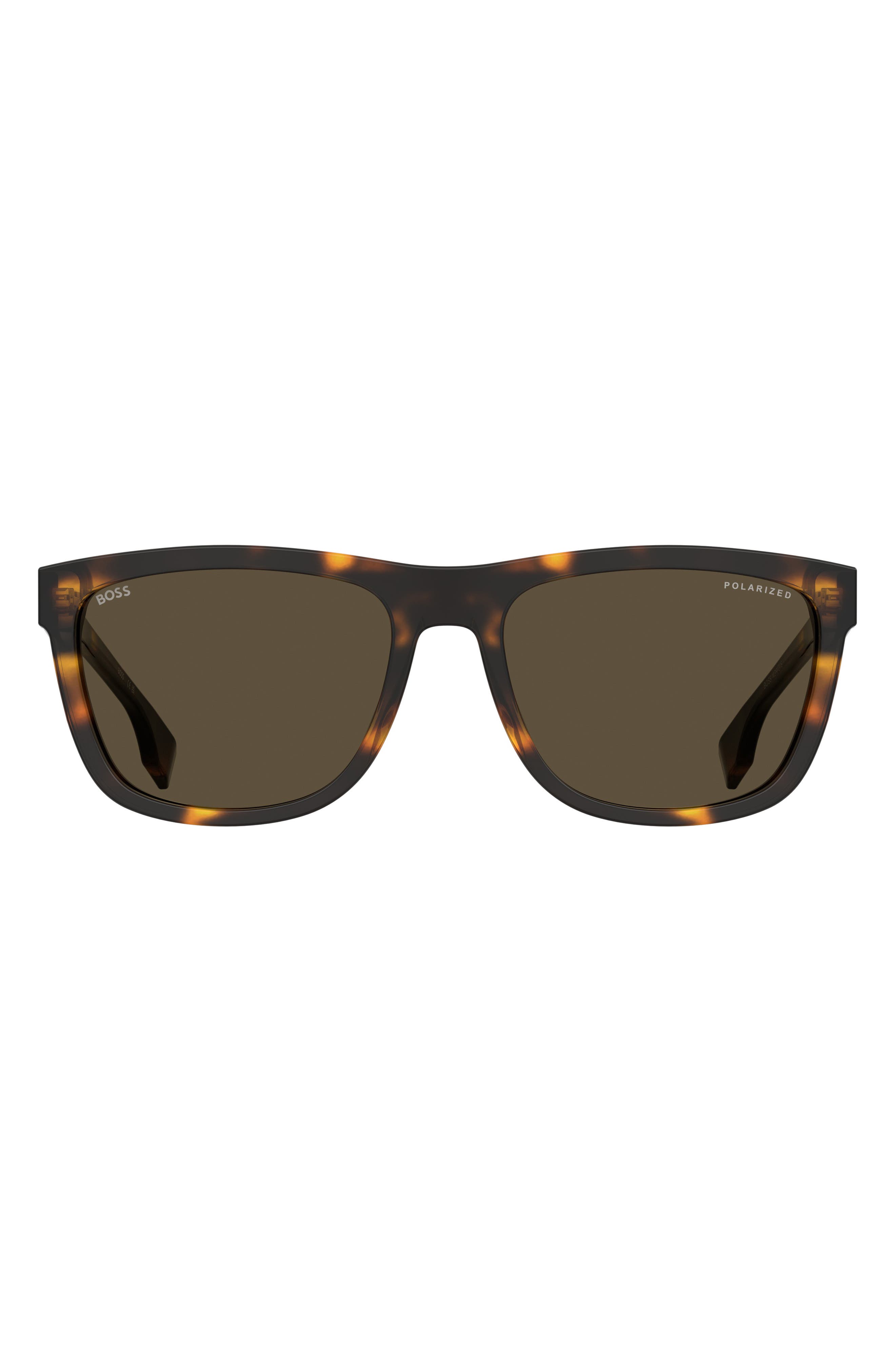 BOSS 58mm Polarized Square Sunglasses