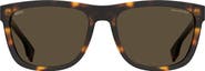 BOSS 58mm Polarized Square Sunglasses
