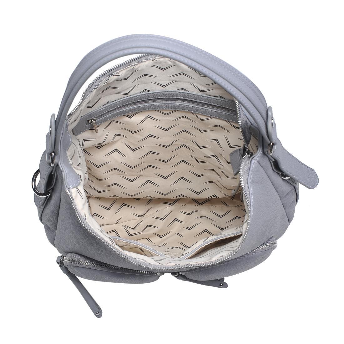 MODA LUXE Marla Hobo, Alternate, color, Grey