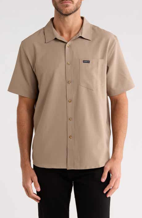 Quiksilver Allport Classic Short Sleeve Performance Button-Up Shirt
