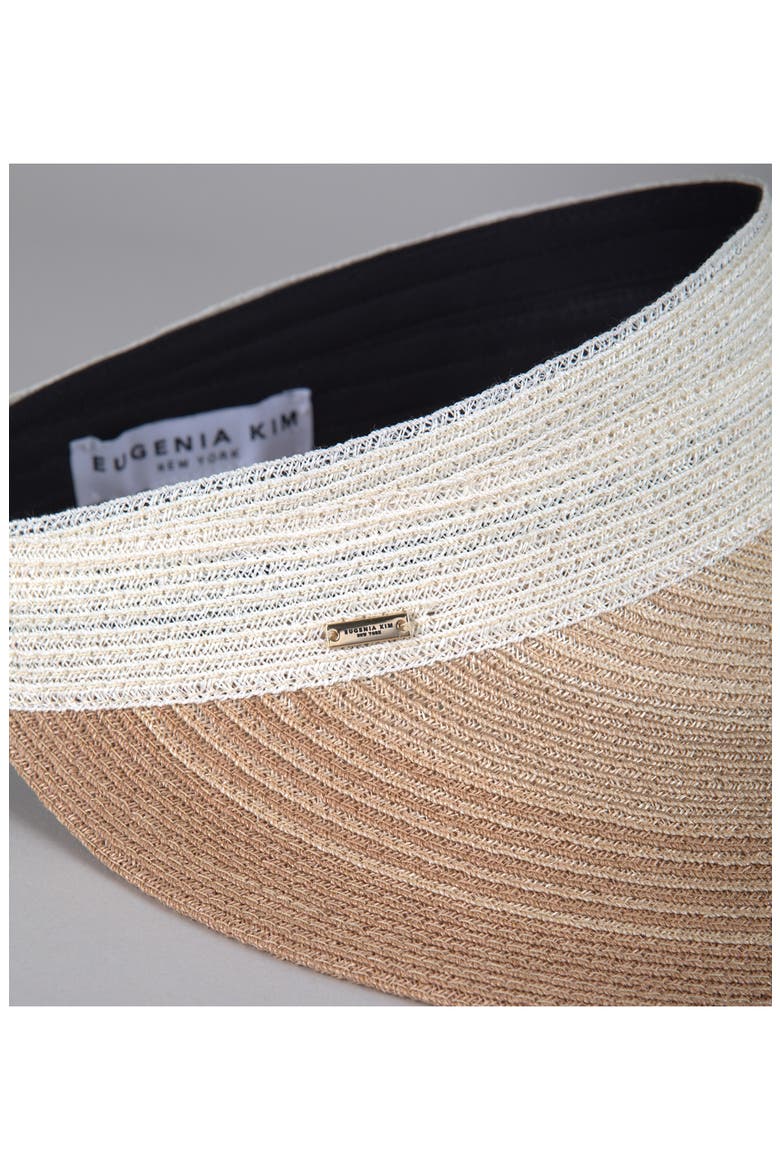 Trixie Wide Brim Packable Visor, Alternate, color, IVORY/ NATURAL/ CAMEL
