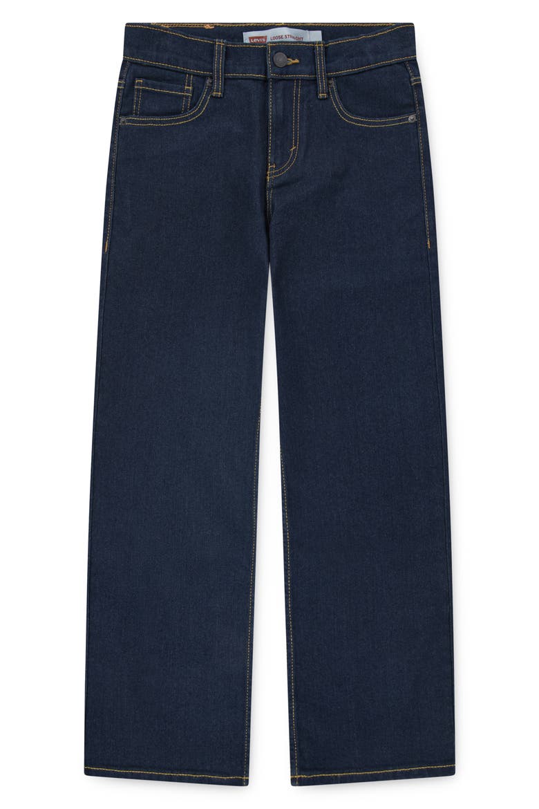 Kids' Loose Straight Fit Jeans, Alternate, color, ICE CAP