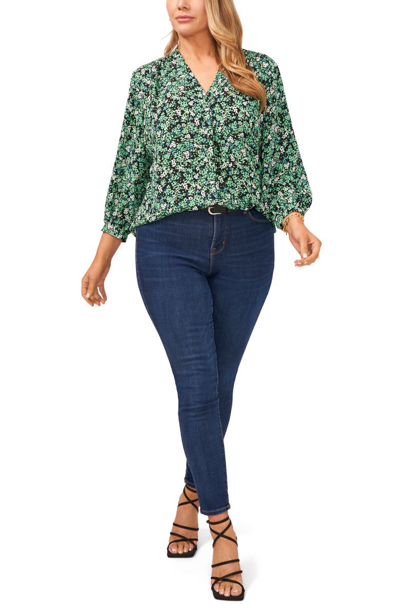 Vince Camuto Field Floral Print Blouse, Alternate, color,