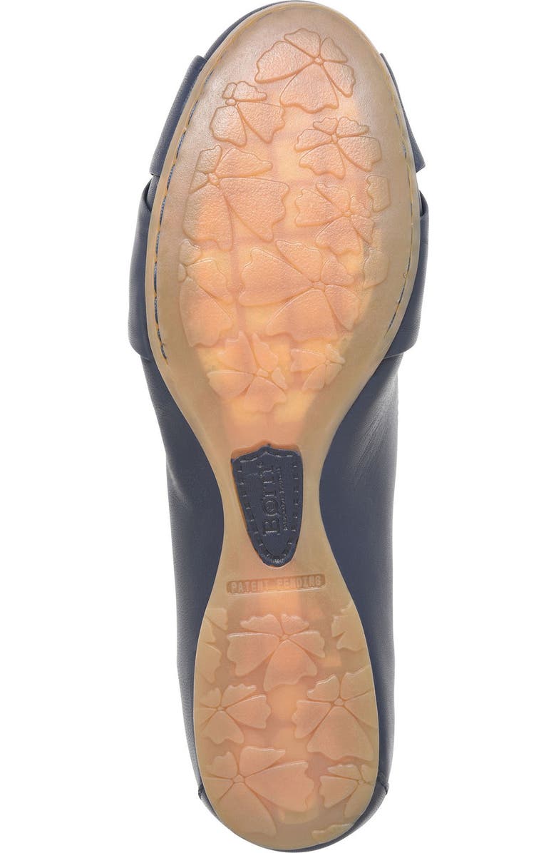 Børn Lilly Twist Pointed Toe Flat, Alternate, color, Navy Leather