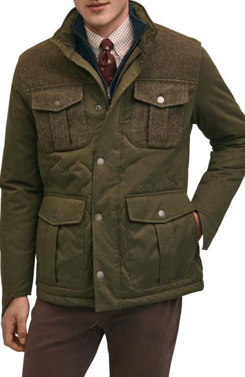 Water Resistant Quilted Field Jacket