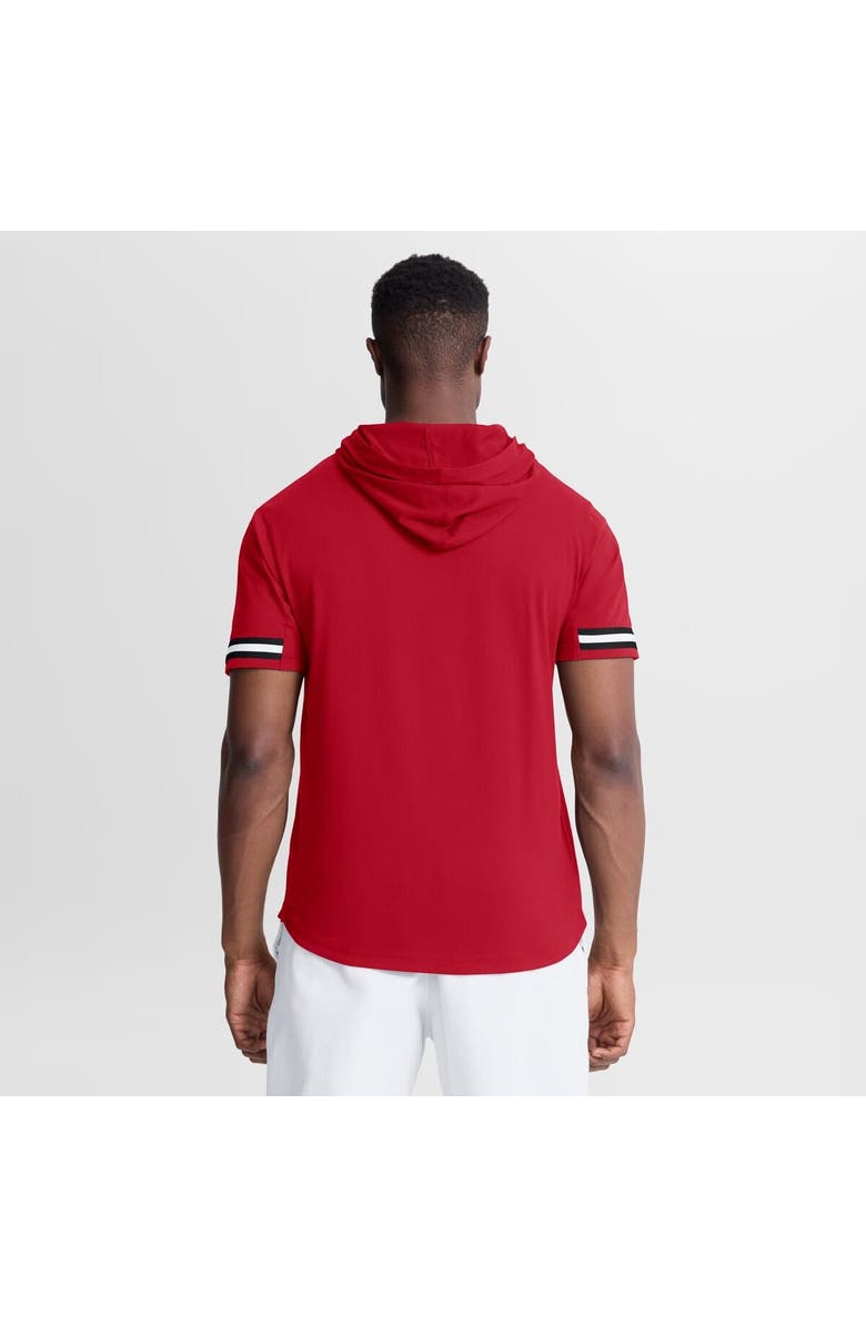 FANATICS Men's Fanatics Scarlet San Francisco 49ers Optimal Play Short Sleeve Hooded T-Shirt, Alternate, color, Scarlet