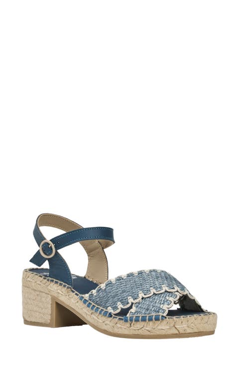 Calista Espadrille Ankle Strap Platform Sandal (Women)